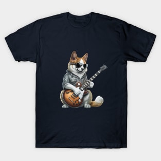 Dog Playing Guitar T-Shirt